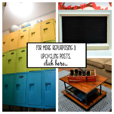 For more upcycling and repurposing posts click here - thediybungalow.com