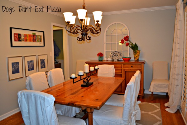 Dining room before - thediybungalow.com