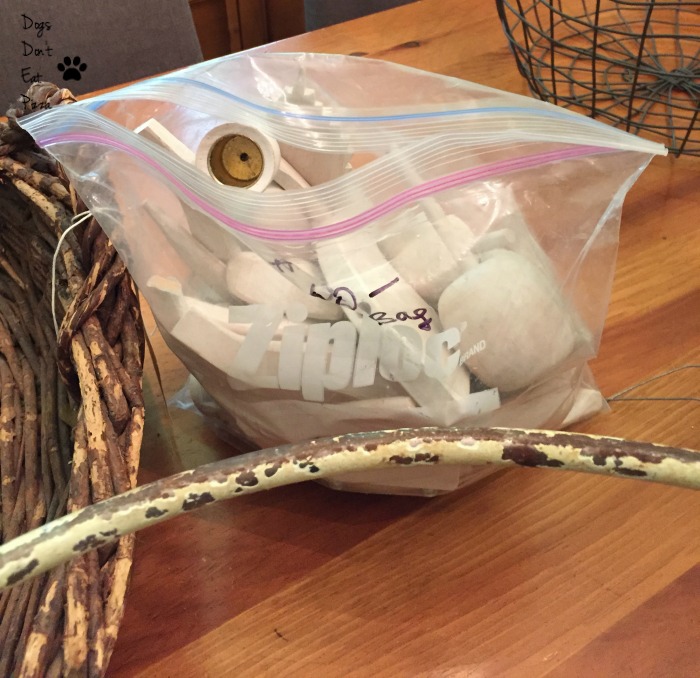 Chandelier parts found at estate sale - thediybungalow.com