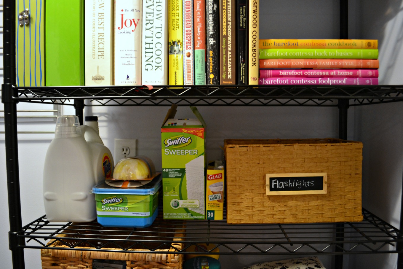Storage and organization in laundry room reveal - thediybungalow.com
