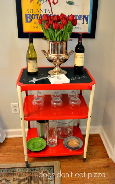 Industrial Kitchen Cart into Bar&nbsp;Cart