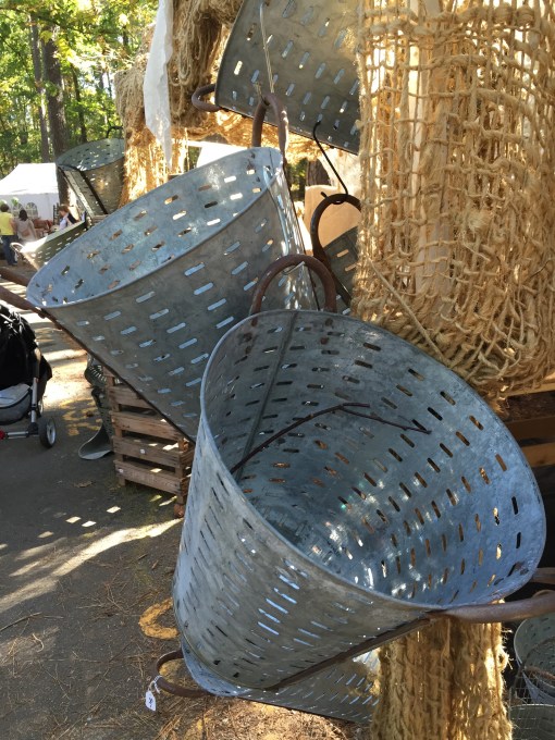 Olive baskets at the Country Living Fair
