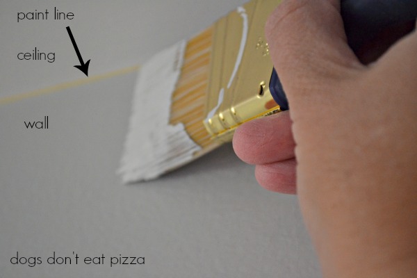 paint-ceiling-wall-edge - paint tips - Dogs Don't Eat Pizza