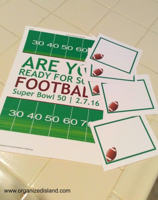football-party-printables-free - party ideas for the big game - thediybungalow.com