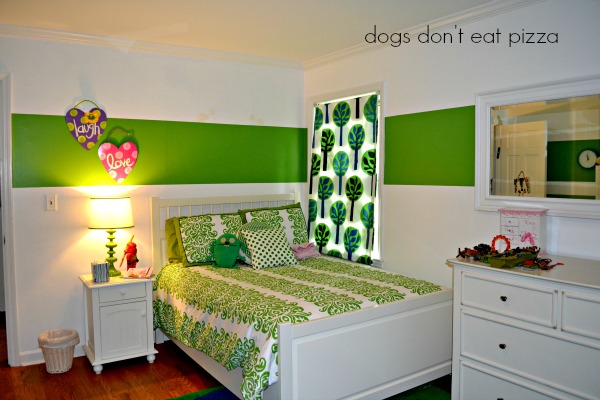 daughter's room rearranged - bed side view - Dogs Don't Eat Pizza