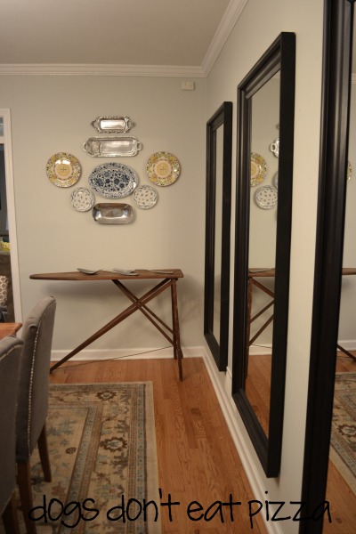 antique-wood-ironing-board - in-dining-room - Dogs Don't Eat Pizza