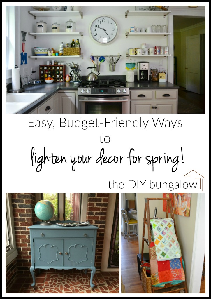 Easy budget-friendly ways to lighten your decor for spring - thediybungalow.com