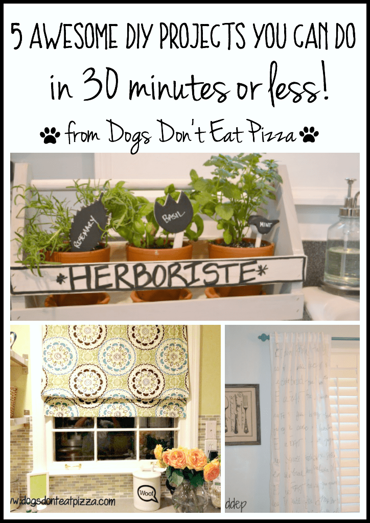 The Friday Five: Five DIY Projects You Can Do in 30 Minutes or&nbsp;Less