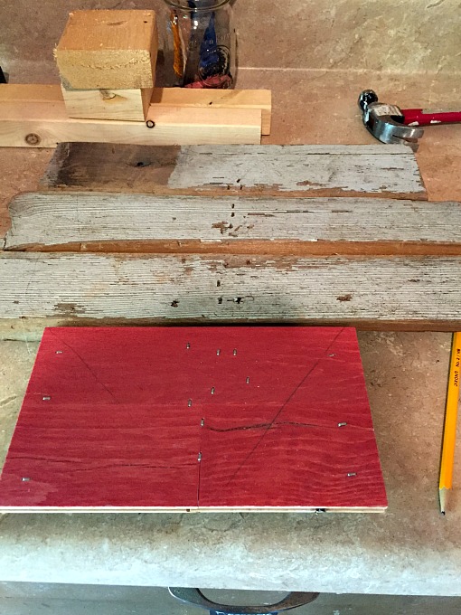 DIY scrap wood heart - draw out before cutting - thediybungalow.com