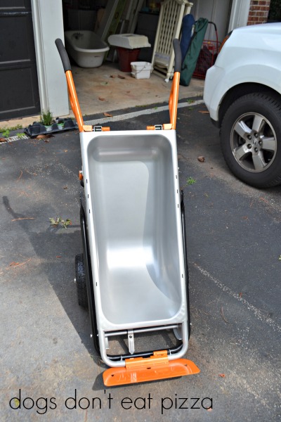 WORX-cart-as-dolly - review - Dogs Don't Eat Pizza