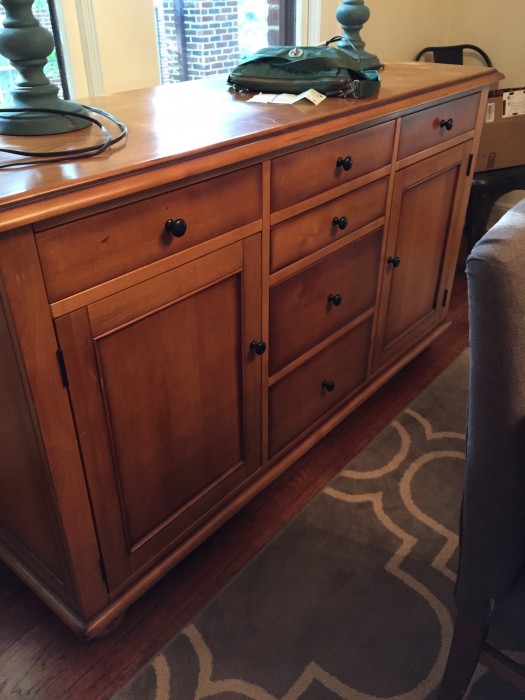 Pottery Barn dining room buffet for sale - Dogs Don't Eat Pizza