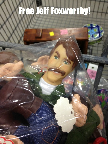 You never know what you'll find at the thrift store - Jeff Foxworthy dolls - thediybungalow.com