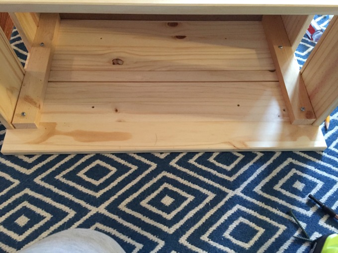 Attach middle drawer to support - IKEA Rast Hack - thediybungalow.com