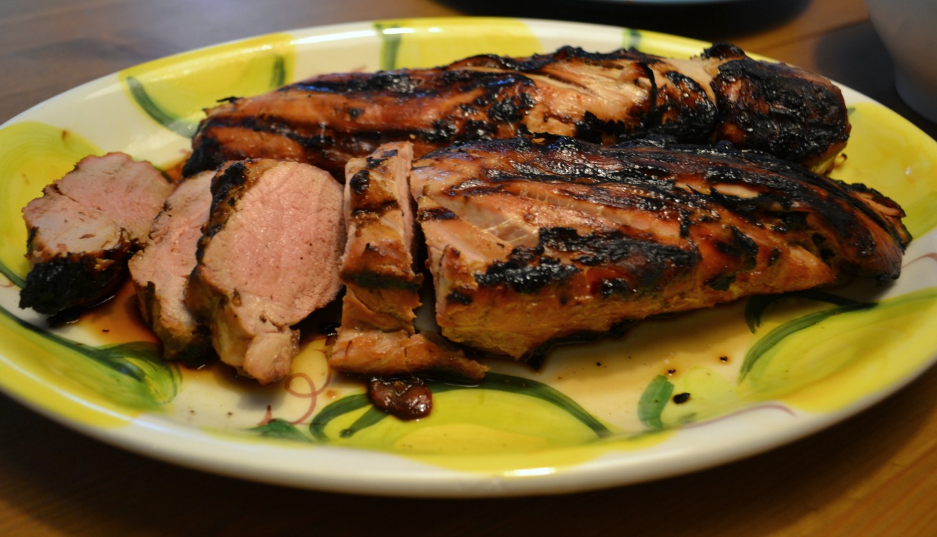 Grilled pork tenderloin with the easiest tastiest marinade is one of my yummy easy recipes for the grill - thediybungalow.com