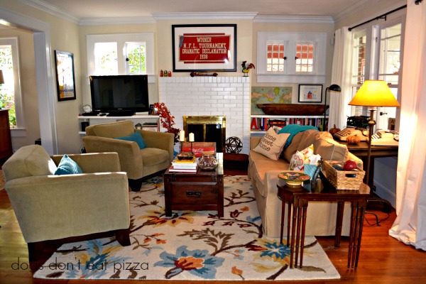 view of living room from office - Dogs Don't Eat Pizza