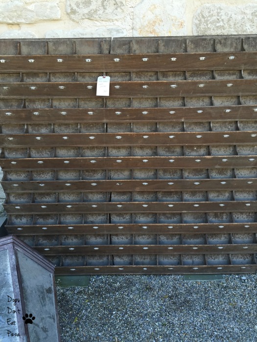 French hotel mail slots is one of my estate sale finds - thediybungalow.com