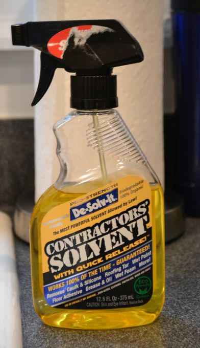 Solvent used to get labels off pipe nipples - DIY two-tier coffee table - Dogs Don't Eat Pizza