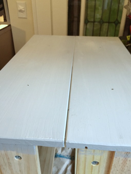 Primer tinted to lighter shade of paint - IKEA Rast Hack - thediybungalow.com