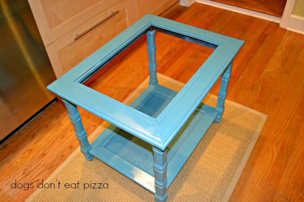teal table