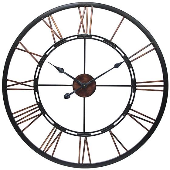 Home Decorators Collection Metal Industrial Clock - farmhouse look for less - thediybungalow.com