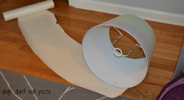 measuring the lamp shade