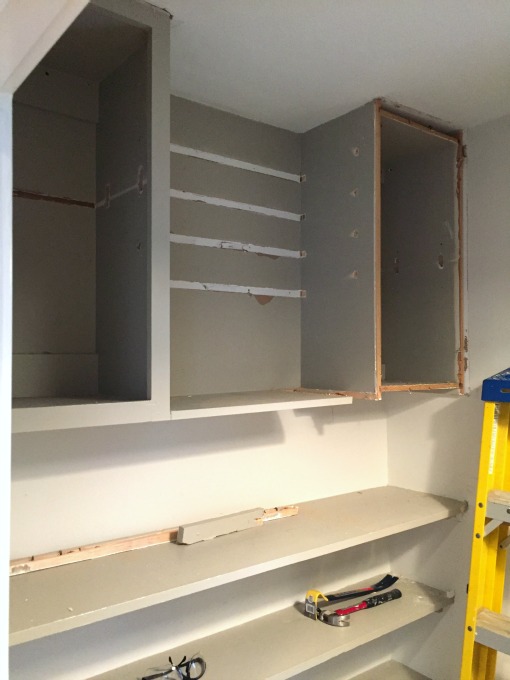 pantry demolition progress - thediybungalow.com
