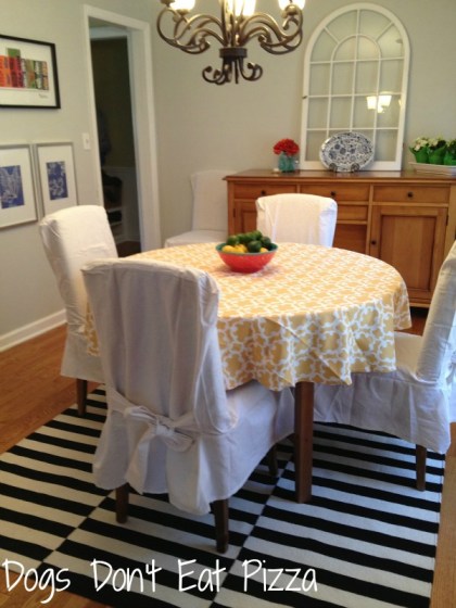 The new and improved dining room on the way to the dining room reveal - thediybungalow.com