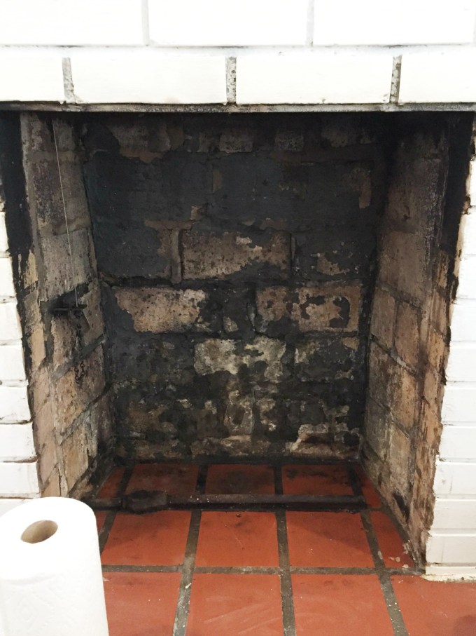 After how to clean a fireplace firebox - thediybungalow.com
