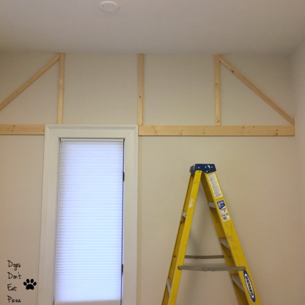 Adding trim detail to the guest room before and after - thediybungalow.com