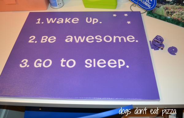 finished sign on desk at thediybungalow.com