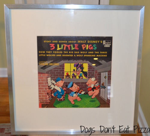 Framing Albums as Art - TheDIYBungalow.com