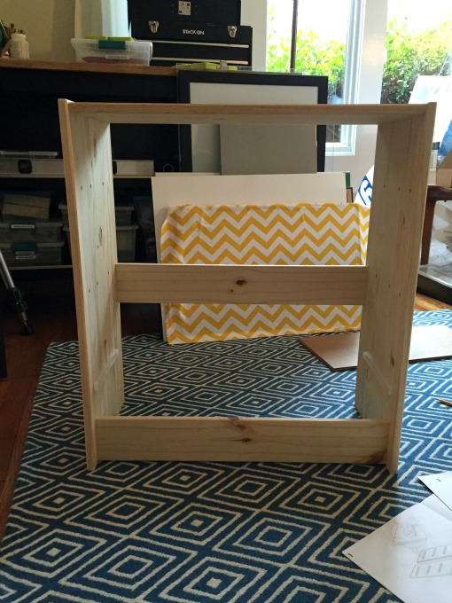 Rast put together with support in place - IKEA Rast Hack - thediybungalow.com