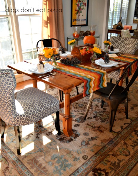 Decorating for fall in the dining room reveal - thediybungalow.com