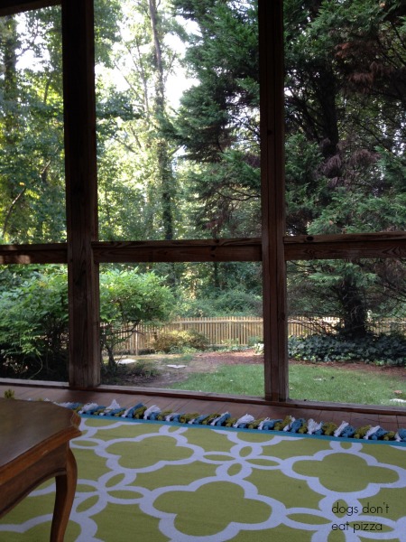 back porch - Dogs Don't Eat Pizza