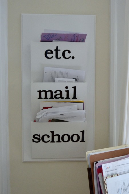 mail sorter - organized home office - thediybungalow.com
