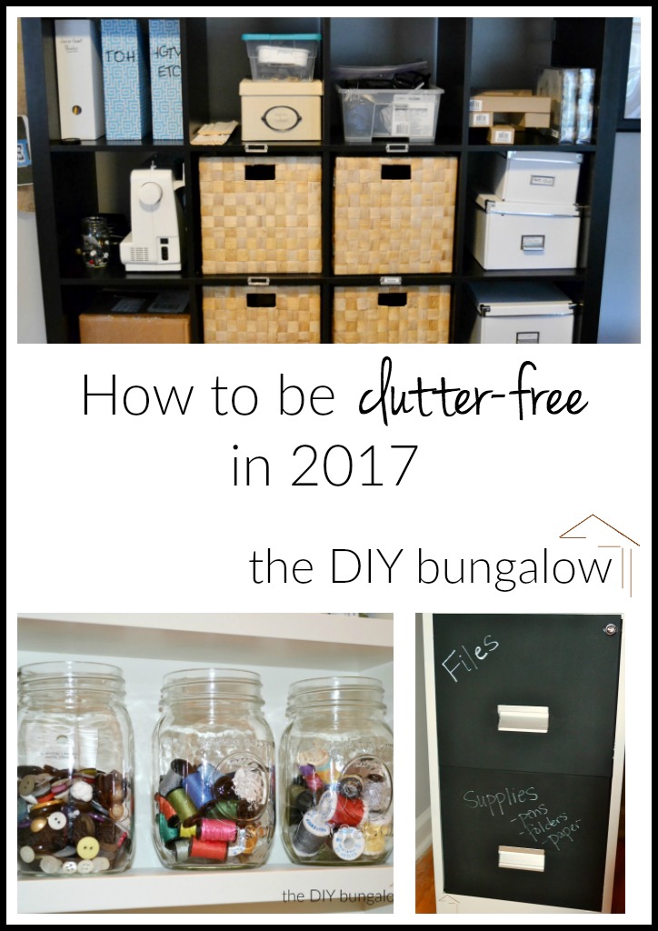 How to be clutter-free in 2017 - thediybungalow.com
