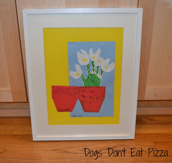 Mother's day art framing - adding color to bedroom
