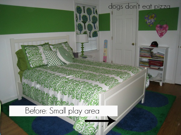 before - daughter's green room - Dogs Don't Eat Pizza