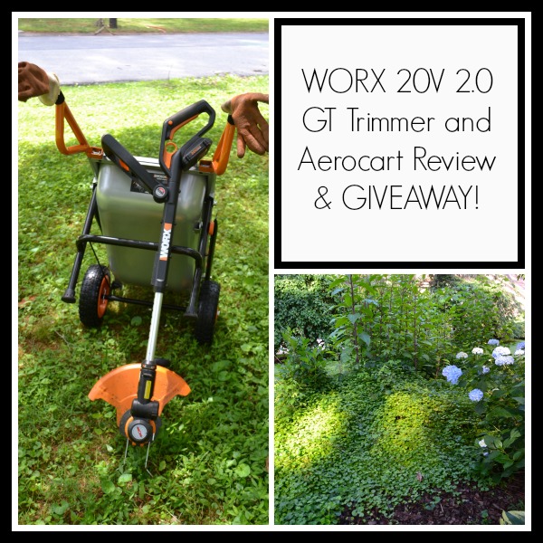 WORX Trimmer and Aerocart Review &&nbsp;Giveaway!