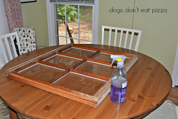 first clean the window