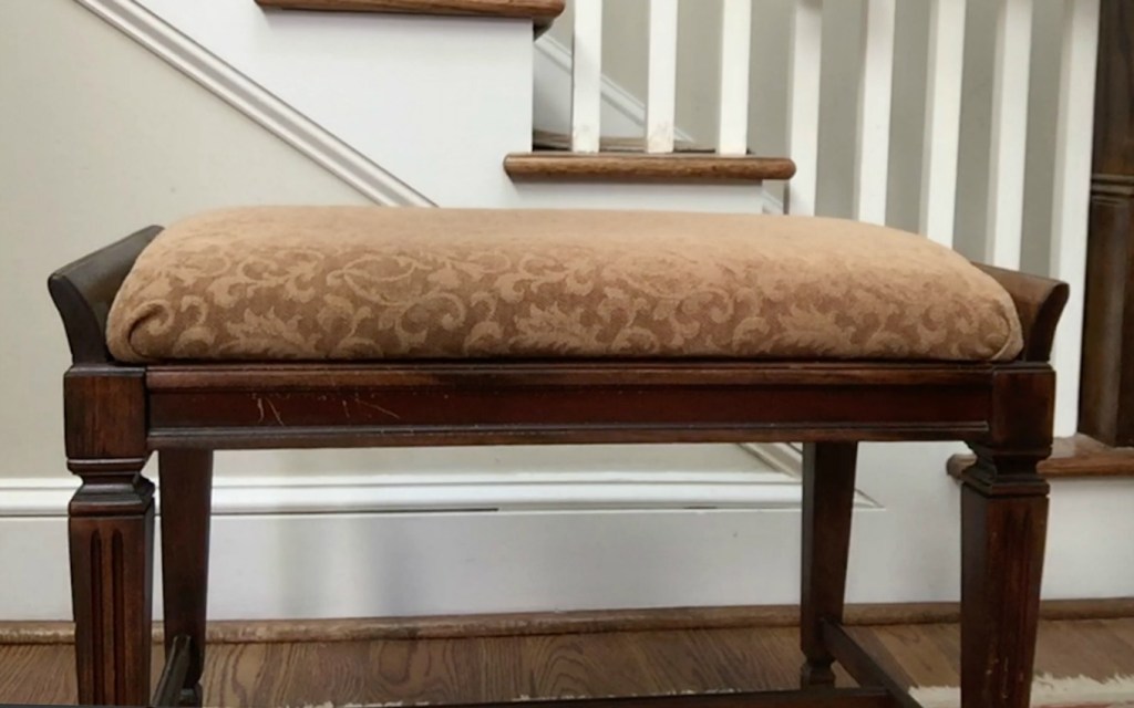 DIY Faux Fur Foot Stool (Power Tool&nbsp;Challenge)