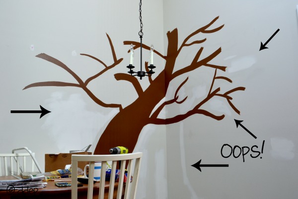 slight problem with touching up the paint - breakfast room - Dogs Don't Eat Pizza