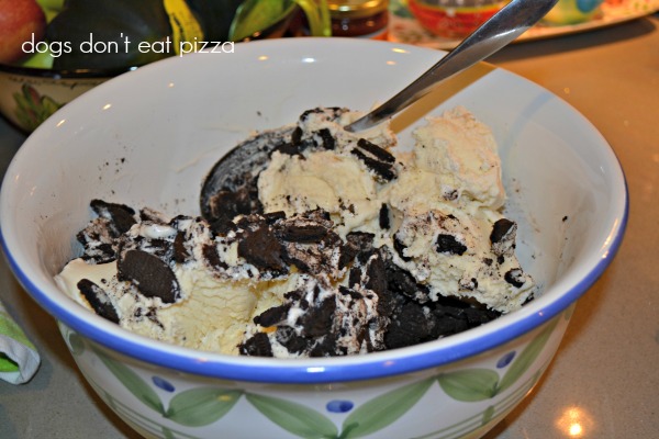 mix cookies and ice cream - Dogs Don't Eat Pizza