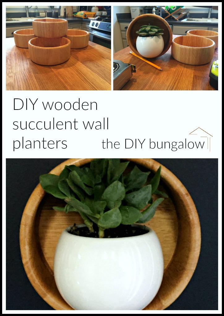 DIY wooden wall planters - thediybungalow.com