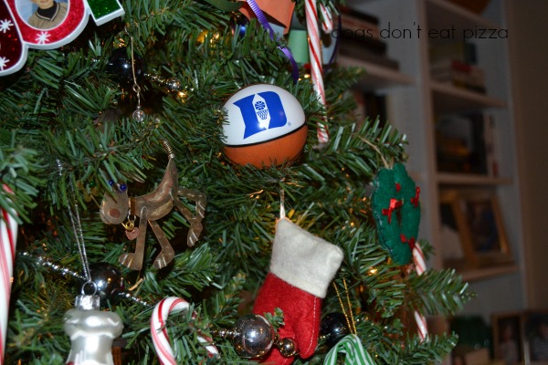 Duke basketball ornament - 2013 holiday - Dogs Don't Eat Pizza