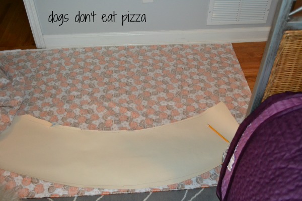 measuring fabric for the shade at thediybungalow.com