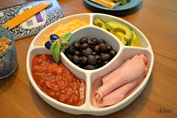 Make-your-own ham or turkey wraps - back to school snacks - Dogs Don't Eat Pizza