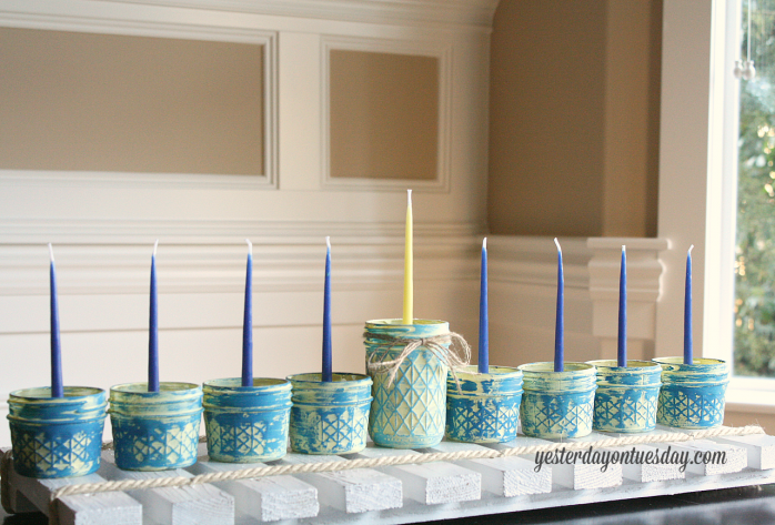 DIY Menorah Projects - Yesterday on Tuesday - thediybungalow.com