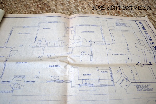 Architectural plans as art - thediybungalow.com