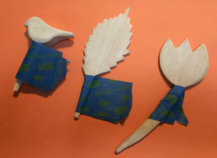 chandelier pieces repurposed as plant markers - farmhouse style herb garden - Dogs Don't Eat Pizza